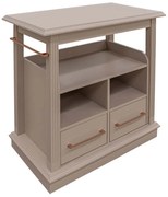 Carrinho de Chá/Bebidas com Rodízios e Gavetas Chateau - Fendi Nouveau Kleiner