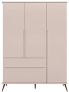 Guarda Roupa Infantil 100% MDF Pés Retrô Mel Z39 Rosê - Mpozenato