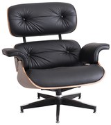 Poltrona Charles Eames Preta com Tabaco - Poltrona Charles Eames - Preta com Tabaco