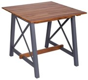 Mesa Quadrada Tramontina Mistral em Madeira Teca e Tauari com Acabamento Envernizado 80 cm