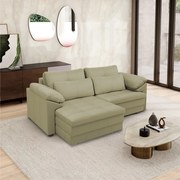 Sofá Retrátil Elétrico Sala de Estar Nolan Bipartido 175cm Conforto Premium em Couro Fendi G58 - Gran Belo
