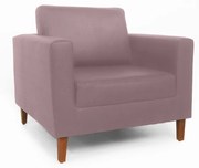 Poltrona Decorativa Gabriela Suede Crepe