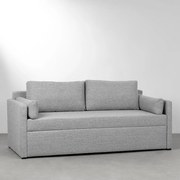 Sofá-Cama Lipo Trama Larga Grafite Mesclado - 2,02m