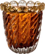 Vaso Murano Dubai IV PP Detalhe Ouro Garnet