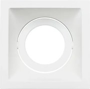 Plafon Embutir Aluminio Branco Square