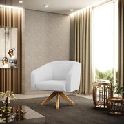 Poltrona Decorativa Giratória MA30 Kit 2 Stella Linho D03 - D'Rossi - A05 Cinza