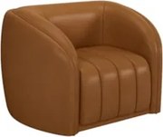 Poltrona Decorativa para Sala 112cm Meris Z32 Sintético Caramelo - Mpo