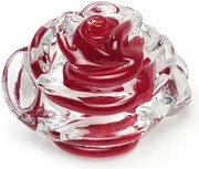 Peso Flor Rosa Vermelha Murano Cristais Cadoro