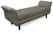 Recamier Olinda Suede 160 cm Pés Torneados Tabaco - D'Rossi - Grafite