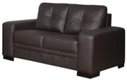 Sofá 2 Lugares 170cm Sala Couro Milano Marrom - Scala Decor