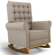 Poltrona de Amamentação e Descanso Base Madeira Balanço Brenda G05 Vel