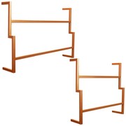 Kit Porta Toalha Industrial Metálico Cobre J01 - D'Rossi