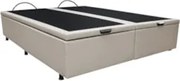Base Box Baú para Cama Casal King 192x203cm Bipartido Liz S05 Sintétic