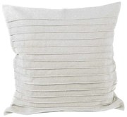 Capa de Almofada Drapeada Bege – 50x50cm