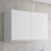Armário de Cozinha Aéreo 80cm Com 2 Portas Andréia Branco   - AJL Móve