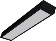 Plafon Sobrepor Led Retangular 54W Preto Luz Branco Frio