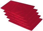 Kit 5 Colchonetes Para Ginástica, Academia 100 X 50 X 3 Cm - Orthovida (Vermelho)