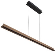 Pendente Led Dimerizavel Preto Madeira 38w 3000k Native