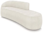 Sofá 4 Lugares Orgânico 220 cm Morgan Bouclê - Verde - Off White