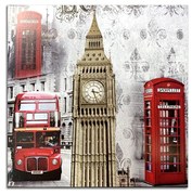 Quado Decorativo MDF Londres 24x24cm F04 - D'Rossi