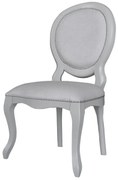 Cadeira Medalhão Adoriable com Tachas - Cinza Claire