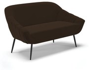Namoradeira Giovana 02 Lugares Suede Pés Palito de Ferro D03 - D'Rossi 
 - Marrom