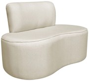 Sofá Curvo 2 Lugares Amsterdã 120cm Bouclé - ADJ Decor