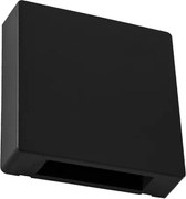 Arandela Led Abs 3W 3000K Ip65 Brick Slim - PRETO