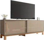 Rack Bancada Para TV 65 Pol 180cm Lucca Areia/Freijó C01 - Mpozenato