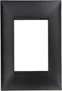Placa 3 Modulos 4X2 Preto Onix Pial Plus+