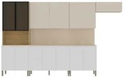 Armário de Cozinha CP06 Com Tampo 120cm Minsk Branco/Soft Z06 - Mpozen