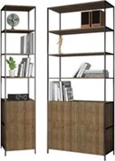 Kit 2 Estantes Livreiros Decorativas Estilo Industrial Steel Quadra Ve