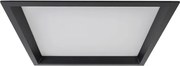 Plafon Led Embutir Quadrado Preto 28W 120 3000K Deep