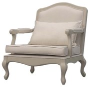 Poltrona Victorine Estofada - Off White Kleiner