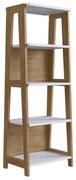 Estante Trend com 05 Prateleiras Hanover e Off White A05 - D'Rossi