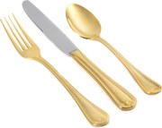 Faqueiro Belle 48 peças St James - Ouro 24k  Ouro 24k