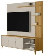 Estante Painel Para TV 70 Pol 200cm Apollo Tauari/Off L06 - Mpozenato