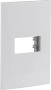 Placa 4X2 Plastico Branco Com Suporte Inova Pro 12Cm