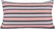 Capa almofada LYON Veludo estampado listras Rosa 30x50cm