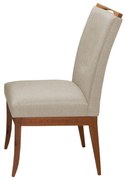 Conjunto 6 Cadeiras Sala de Jantar Lana Linho/Poliester Bege