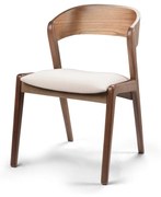 Cadeira Eloah Assento Estofado Encosto Amadeirado Design Atemporal