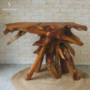 Aparador Rústico Raiz de Madeira Teka