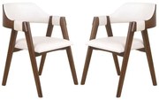 Conjunto 2 Cadeiras de Jantar Ottawa Cappuccino Korino Perolado