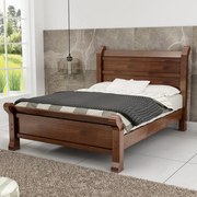 Cama de Casal Queen Júlia Madeira Maciça Bedroom -