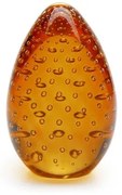 Peso Tela Oval Âmbar Murano Cristais Cadoro