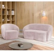 Sofá 2 Lugares Living 160cm e 1 Poltrona Giratória Garbin Z08 Veludo R