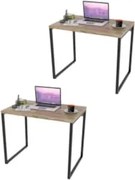 Kit 2 Mesas de Escritório Office 90cm Estilo Industrial Prisma C08 Car