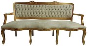 Sofá Namoradeira Luis XV 3 Lugares  - Wood Prime 15780 Liso