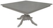 Mesa de Jantar Clássica Quadrada Altesse - 8 Lugares - 1,5m - Cinza Claire Provençal Kleiner