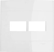 Placa Para 2 Modulos 4X4 Branco Decor